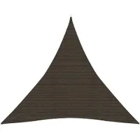 vidaXL Voile d'ombrage 160 g/m² Marron 4,5x4,5x4,5 m PEHD