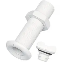 Nuova Rade Thru-hull With Plug 90 Mm 10 Units Blanc
