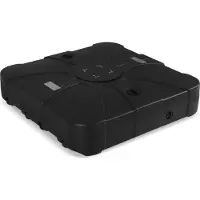Sweeek Pied Pour Parasol Déporté Remplissable 100l En Plastique Noir Avec Roulettes Base À Lester