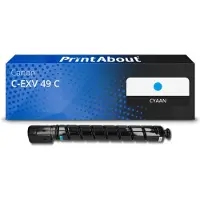 PrintAbout Toner compatible pour Canon C-EXV 49 C - Cyan