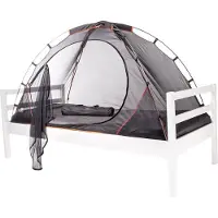 Deryan Tente-lit avec moustiquaire 200x90x110 cm Noir