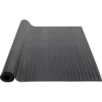 Vevor Tapis de Sol de Garage 1236x2465 mm Rouleau Revêtement Sol en Caoutchouc SBR Motif 3D Épaisseur 3 mm Étanche Facile à Nettoyer pour Protection de Sol sous Voitures