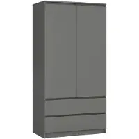 Akord Armoire Graphite Brillant 90X51X180