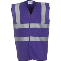 Yoko Pack 50 Gilet haute visibilit? Purple - Yoko YHVW100 - Taille 2XL