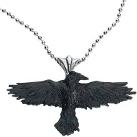 Alchemy Gothic Collier Gothic de - Corbeau Noir - pour Unisexe - noir - Taille Standard
