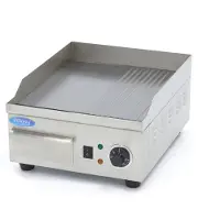 Maxima - Plaque de gril Gastro - Semi-rainurée - 36 cm - égouttoir inclus
