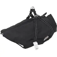 vidaXL Manteau pour chien avec harnais Imperméable Réfléchissant Noir L48