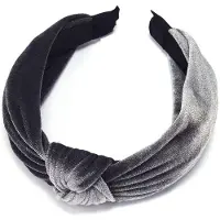 Everneed Carla Velour Hårbøjle Grey (U)