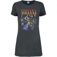 Nirvana Robe courte de - Amplified Collection - Live In NYC - S - L - pour Femme - anthracite - Taille L