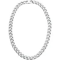 EtNox hard and heavy Collier de - Chaîne Curb - pour Homme - couleur argent - Taille 60 cm