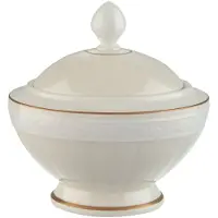 Villeroy & Boch Bol à sucre/marmelade 6 personnes 3.5dl 3.5dl, Boîte de conservation, Blanc, Or