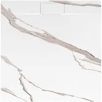 REA Receveur De Douche Bazalt Carrara White 90x90