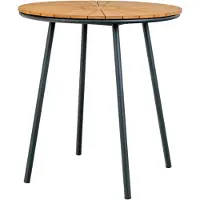 House Nordic Cleveland table de café Ø70cm extérieur teck,noir.