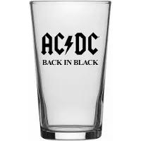 AC/DC Verre à bière de - Back in Black - pour Indifférent - transparent - Taille Standard