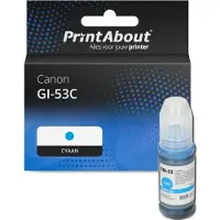 PrintAbout Cartouche compatible pour Canon GI-53C - Cyan