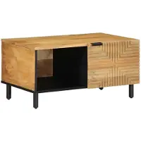 vidaXL Table basse marron 80x50x40 cm bois massif mangue