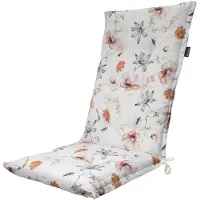 Madison Coussin de Chaise de Jardin Madison Florina Natural (Dossier Haut 123 x 50 cm)