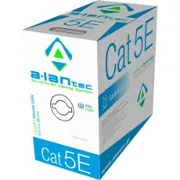 Alantec Câble réseau A-LAN KIU5PVC305, gris, 305 mètres, Cat5e, U/UTP (UTP)