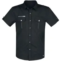 Brandit Chemise manches courtes de - Chemise Rockstar T/C - M - 5XL - pour Homme - noir - Taille 5XL