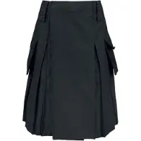 Brandit Jupe mi-longue de - Kilt - S - 5XL - pour Homme - noir - Taille M