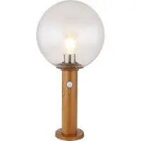 Globo Lighting Lighting Lampe d'extérieur en aluminium moulé sous pression aspect bois, 1x E27 LED
