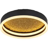 Globo Lighting |plafonnier métal noir mat, LED