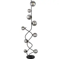 Globo Lampadaire noir Riha 9-Lumière