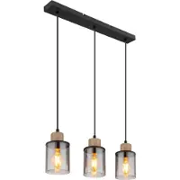 Globo Lighting Lampe à suspendre métal noir mat, 3x E27