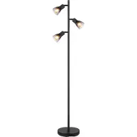 Globo Lighting Lampadaire métal noir mat, 3x E14