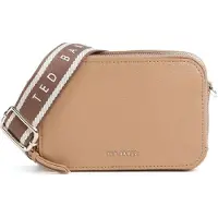 Ted Baker Cuir sac à épaule bandoulière Stunna Mini Webbing Crossbody Bag Camel marron clair