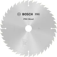 Bosch Op Wo B 254x30-40 Wood Circular Saw Disc Argenté