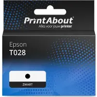 PrintAbout Cartouche compatible pour Epson T028 (C13T028401) - Noir