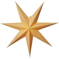 Star Trading Papier Paper Star Coton, doré, papier, Noël, 1 pièce, 600 mm, 160 mm