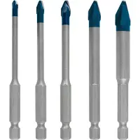 Bosch 2608900597 5 Pièces HardCeramic Hex-9 Drill Set-4 / 5/6/8/10 Mm