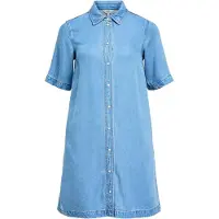 Object Robe-chemise 'OBJFRAME' bleu denim