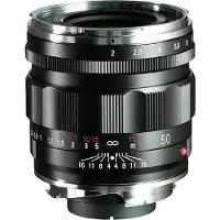 Voigtländer APO-Lanthar 50 mm F / 2.0 VM noir Leica M à baïonnette