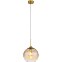 Globo - suspension - JAMESSA - couleur ambre - verre - Ø 25 cm - E27 - 15788H