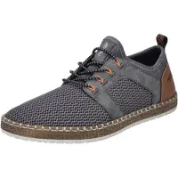 Rieker Chaussure à lacets 'Sneaker Herren B5252-45 Leder-Mix in grau' gris