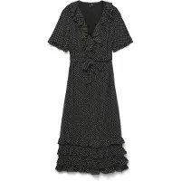 Vero Moda Robe 'DOTINA' noir / blanc