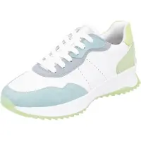 Rieker Baskets basses bleu clair / vert clair / blanc