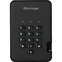 ISTORAGE diskAshur2 256bit noir 1TB disque dur externe USB-A 3.0 (IS-DA2-256-1000-B)