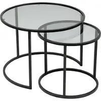 Skye Decor , Black-Grey-60-42, Tables basses, noir, verre, 60 x 43 x 60 cm