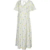 Vero moda Maternity Robe d’été 'VMMFlora Olga' bleu / jaune / vert / blanc