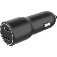 24hShop TA-UC-C2PD40-CAR-01 mobile device charger Universal Black Cigar lighter Fast charging Auto