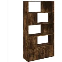 vidaXL Bibliothèque chêne fumé 100x36x189 cm bois d'ingénierie
