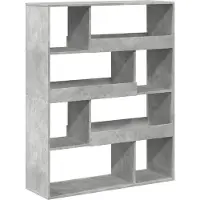 vidaXL Bibliothèque gris béton 100x33x156,5 cm bois d'ingénierie