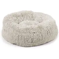 Beeztees Lit pour chien Yali peluche gris clair 70 cm