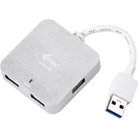 I-Tec Metal U3HUBMETAL402 concentrateur d'interface 5000 Mbit/s Argent