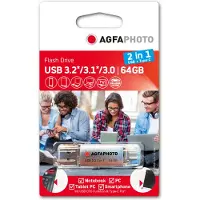 Agfa Clé Usb 3.0 Usb-c Usb-a 64gb