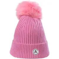 CASH-MERE.CH Bonnet rose / blanc